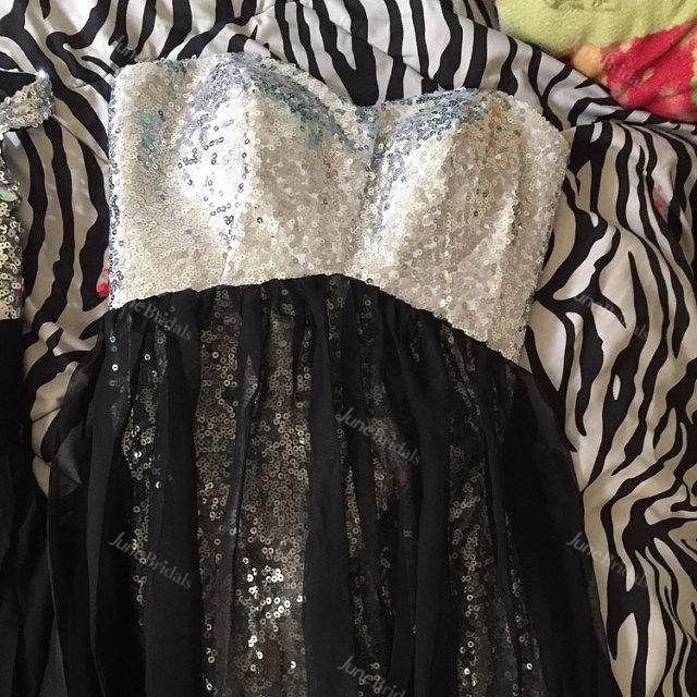 Sweetheart A-line Chiffon Dress With Sequins