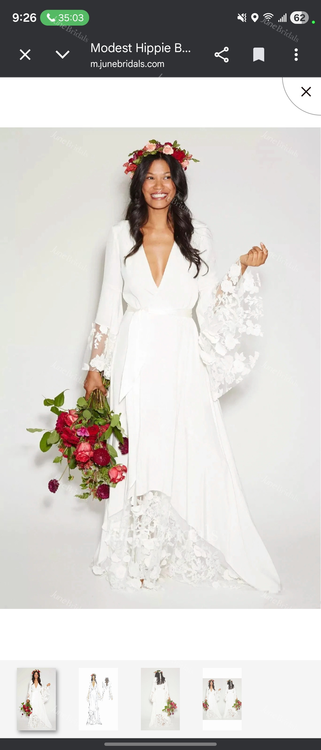 Modest Hippie Bohemian Summer Wedding Dress Beach Long Sleeve V-Neck Lace Country Plus Size Bridal Gown