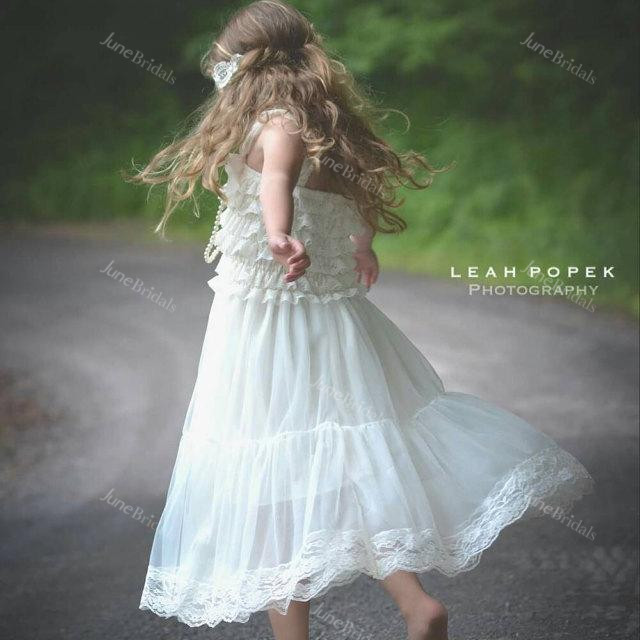 Ruffled Short Sleeve Tulle lace Dress With Flower